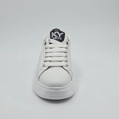 KEYS Sneaker Donna pelle bianco