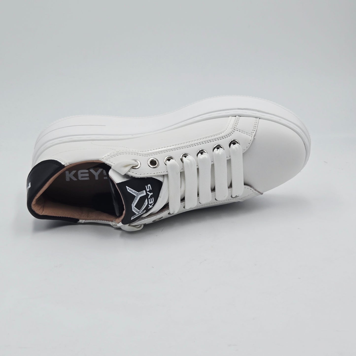 KEYS Sneaker Donna pelle bianco