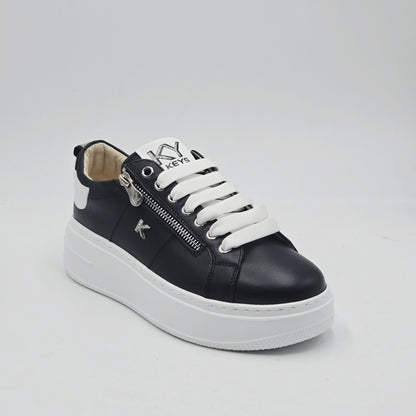 KEYS Sneaker Donna pelle nero