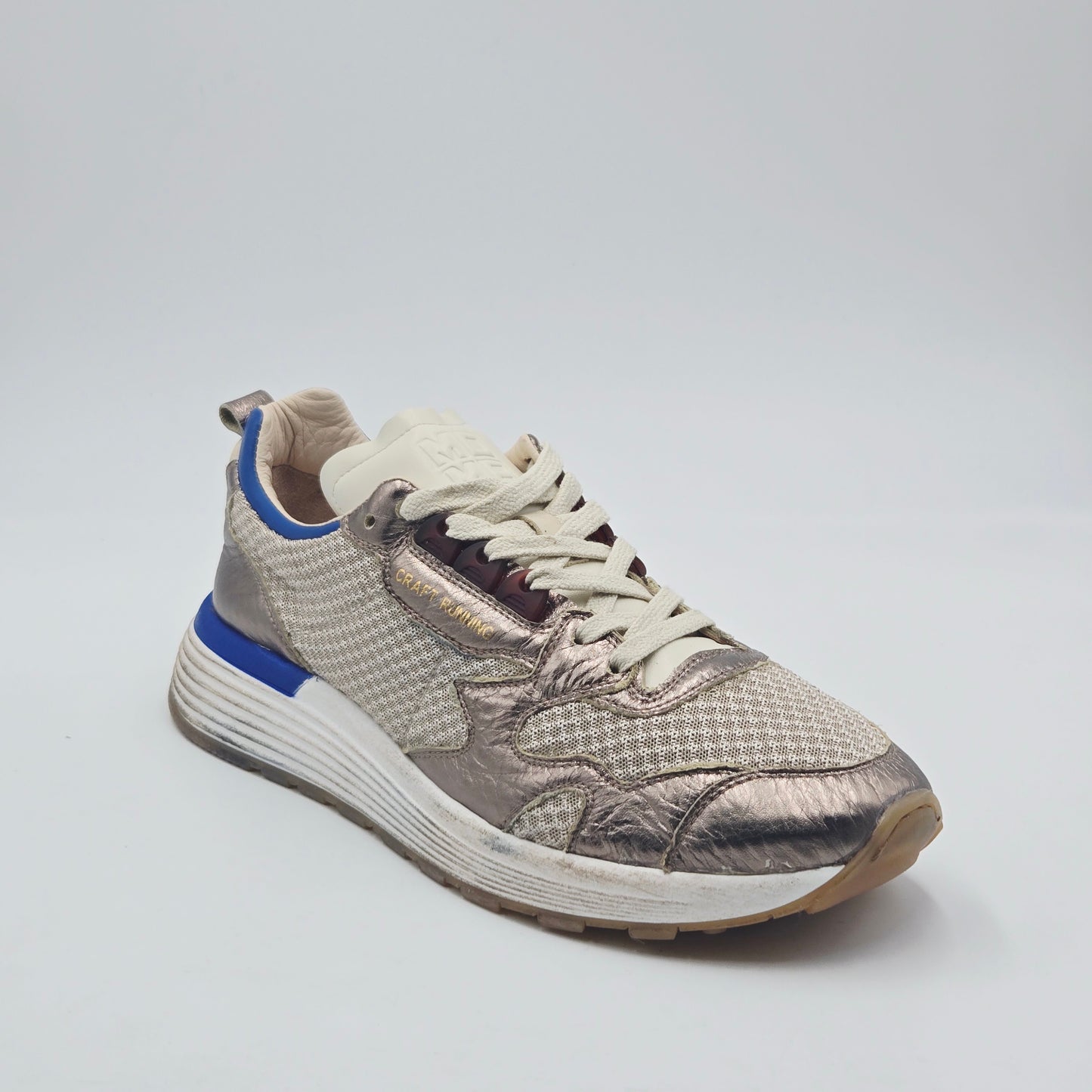 MOMA 4AS401-CRO Sneaker Uomo tessuto argento