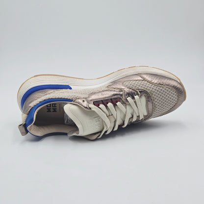 MOMA 4AS401-CRO Sneaker Uomo tessuto argento