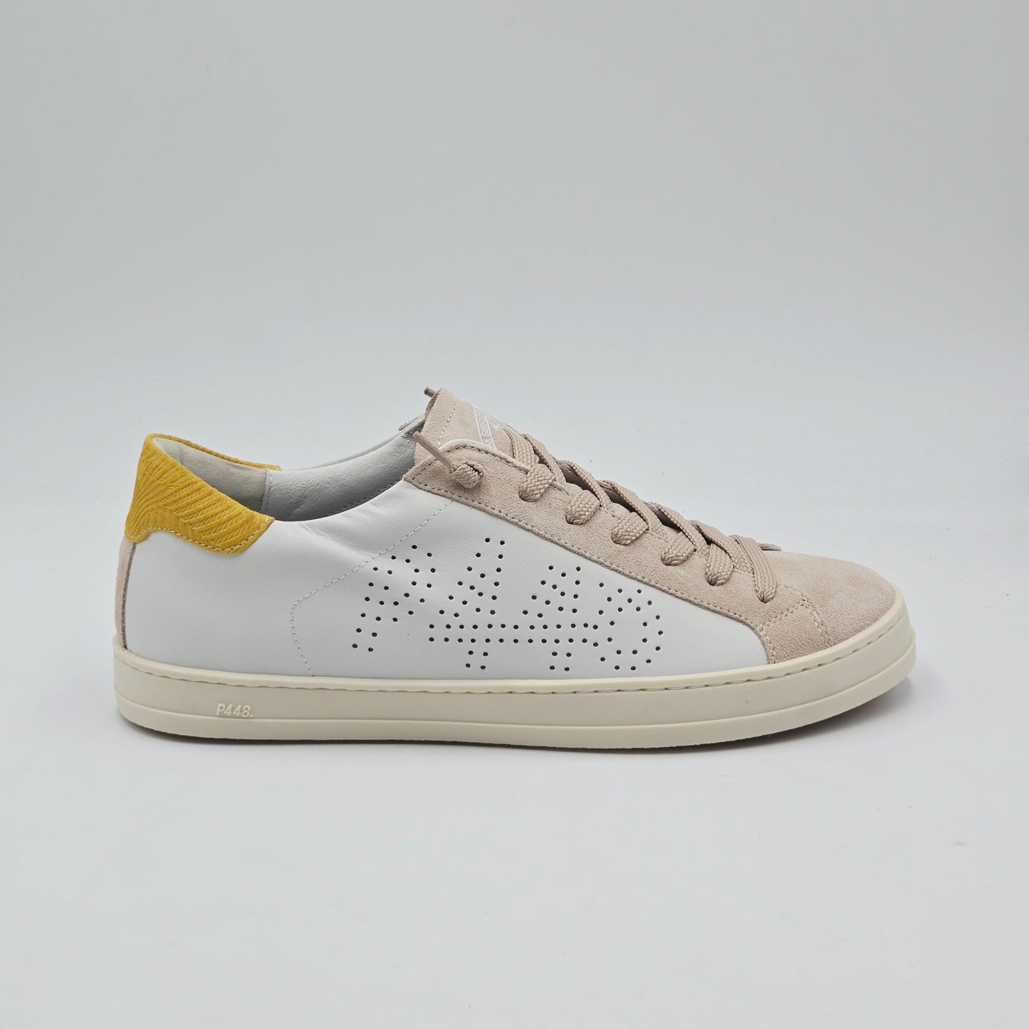 P448 Sneaker Uomo pelle bianco