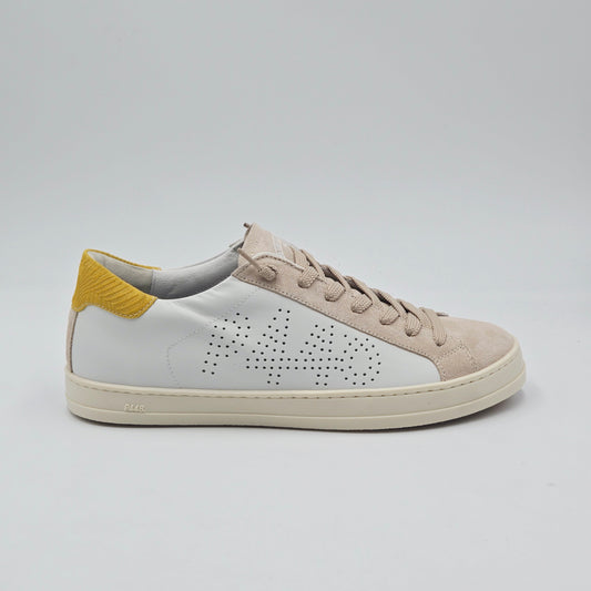P448 Sneaker Uomo pelle bianco