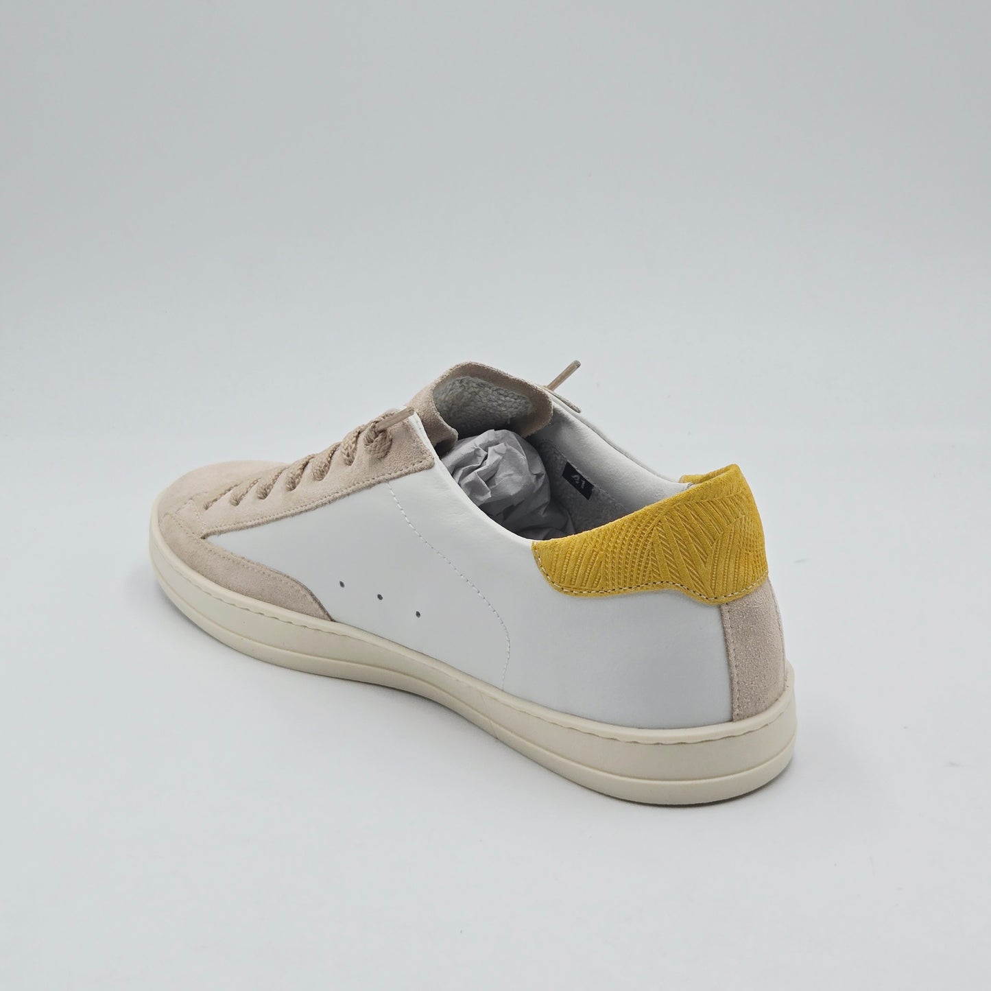 P448 Sneaker Uomo pelle bianco