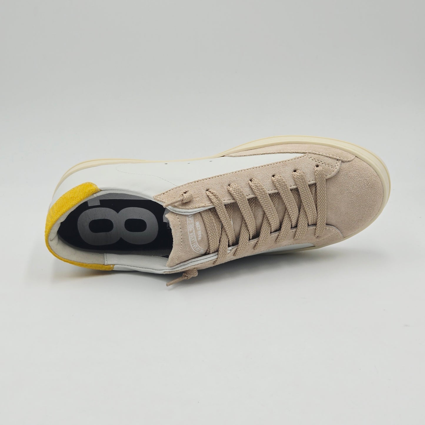 P448 Sneaker Uomo pelle bianco