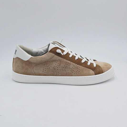 P448 Sneaker Uomo pelle scamosciata beige