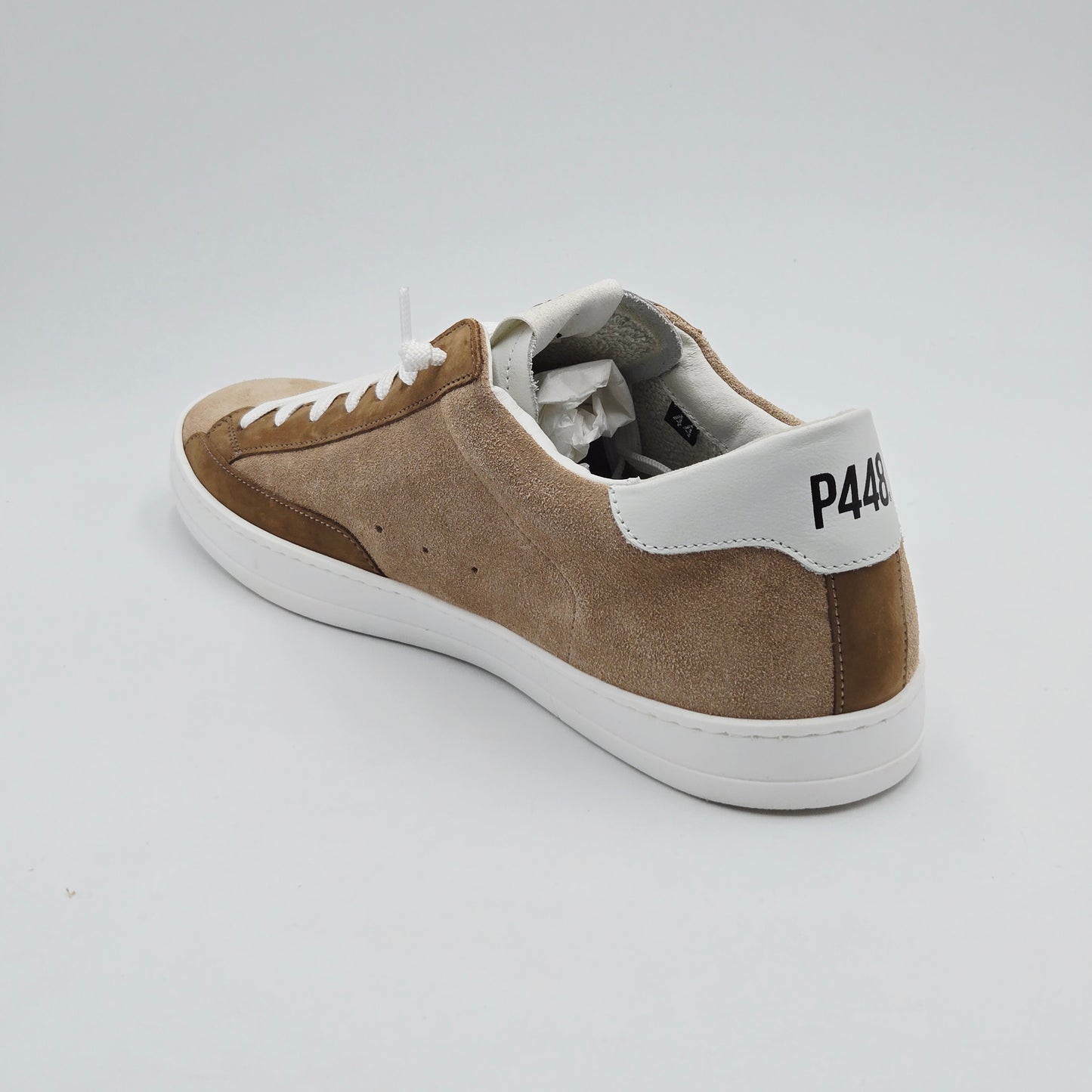 P448 Sneaker Uomo pelle scamosciata beige