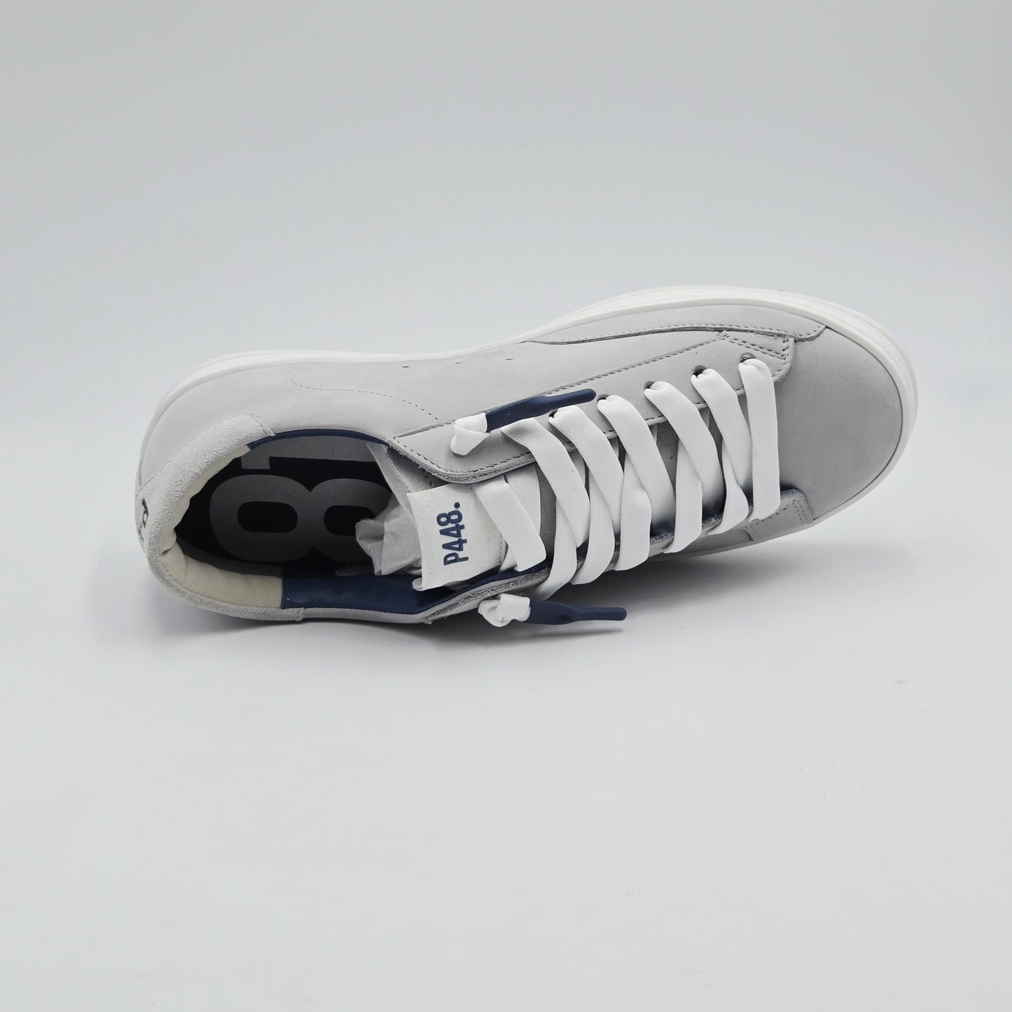 P448 Sneaker Uomo pelle scamosciata grigio