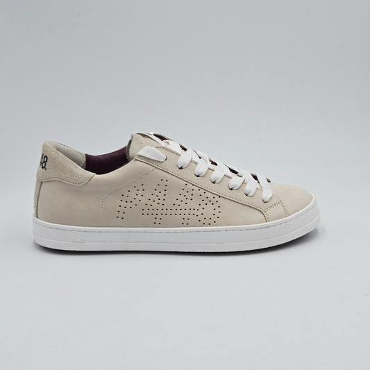 P448 Sneaker Donna pelle scamosciata beige