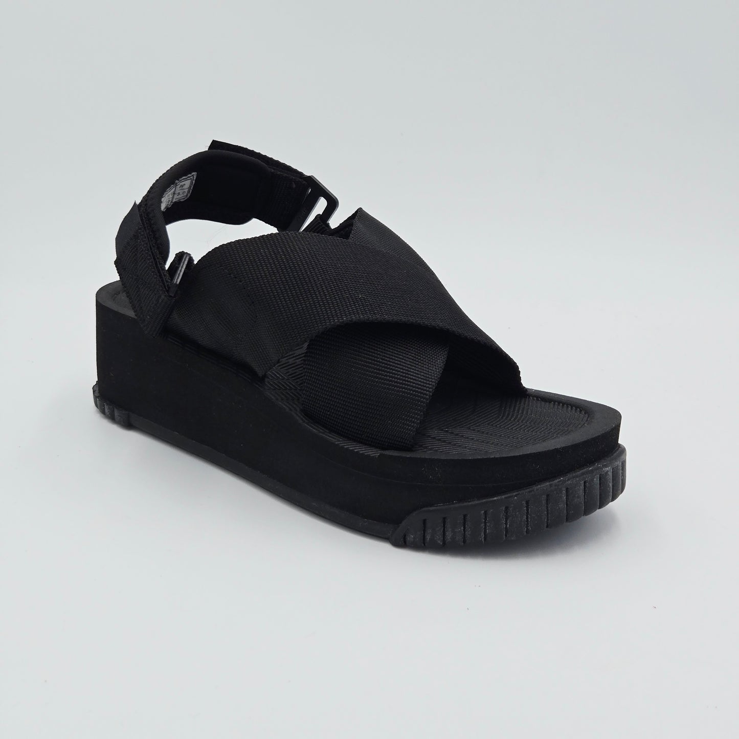 SHAKA FIESTA PLATFORM Sandali Donna tessuto nero
