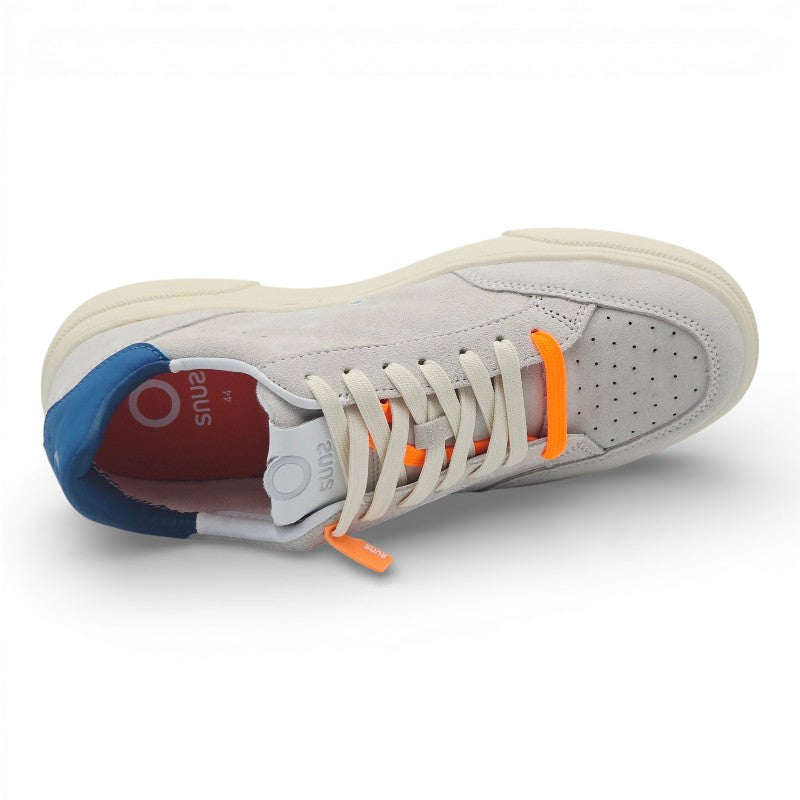 SUNS SSS51002UOFF WHITE Sneaker Uomo pelle scamosciata grigio