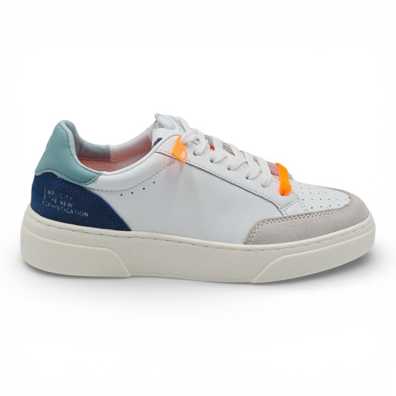 SUNS SSS51003U BLU Sneaker Uomo pelle bianco