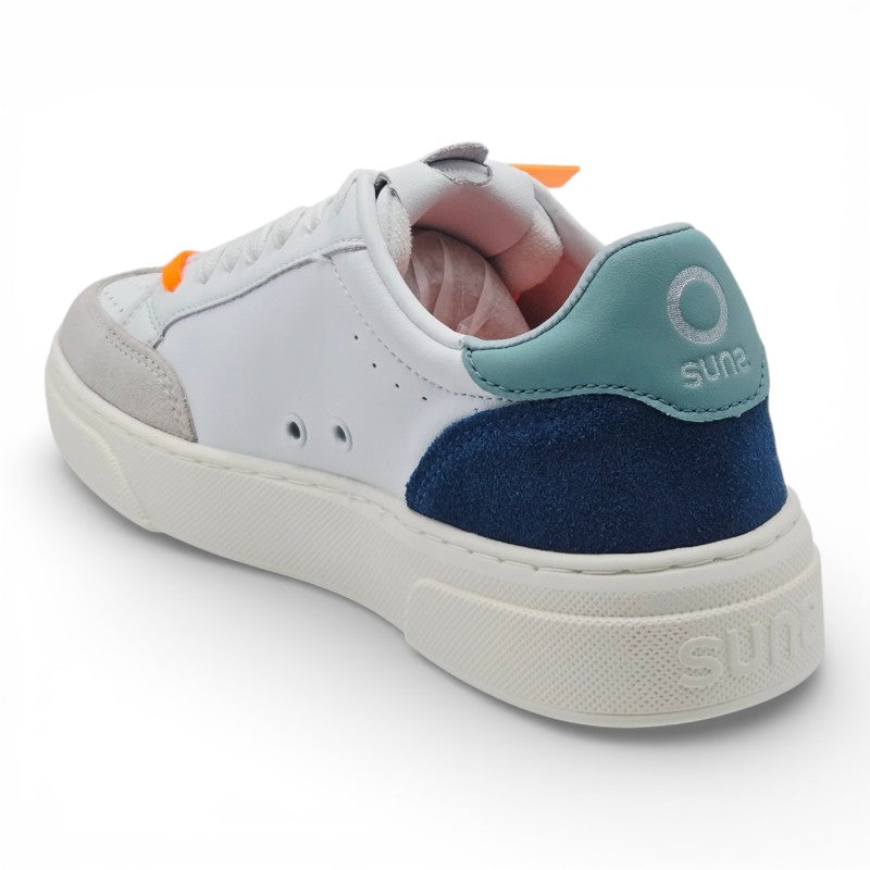 SUNS SSS51003U BLU Sneaker Uomo pelle bianco