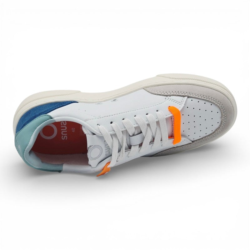 SUNS SSS51003U BLU Sneaker Uomo pelle bianco