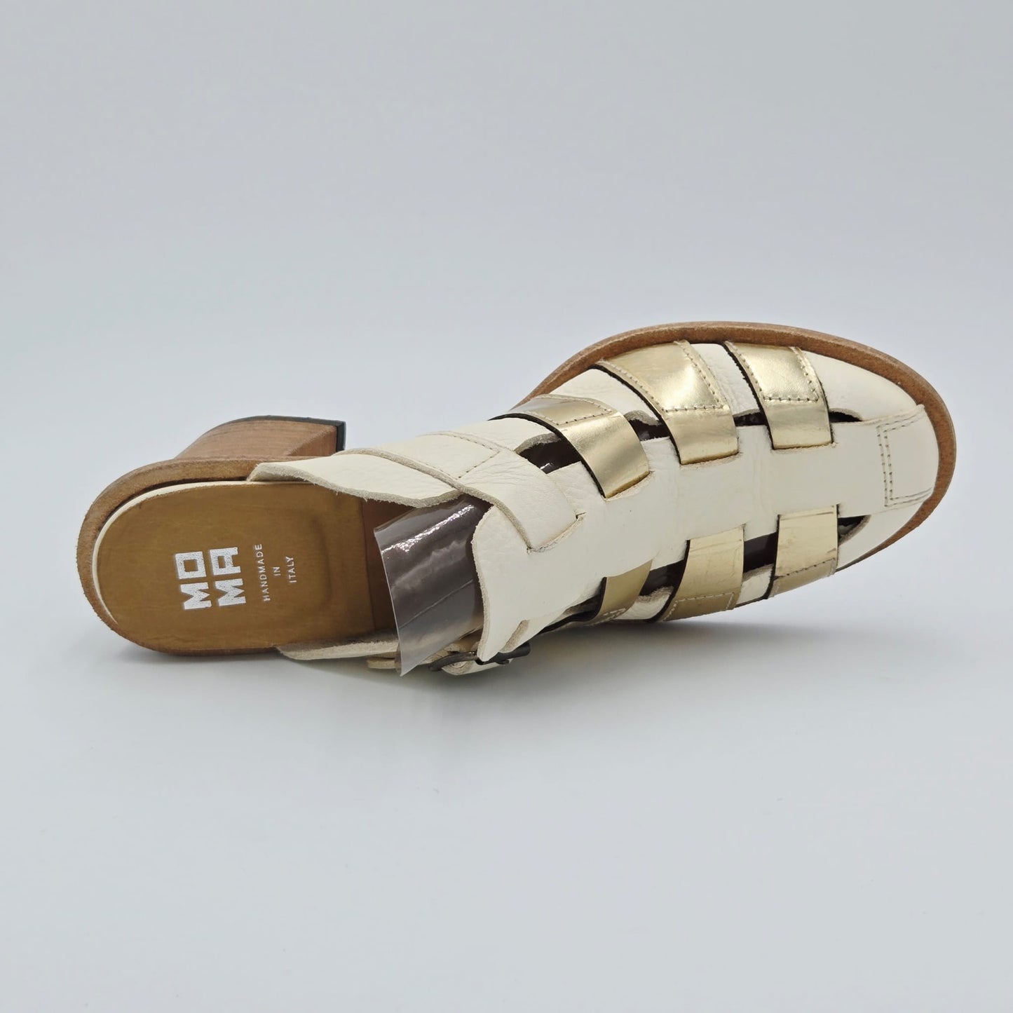 MOMA 28402G VINTAGE Sandali Donna pelle bianco