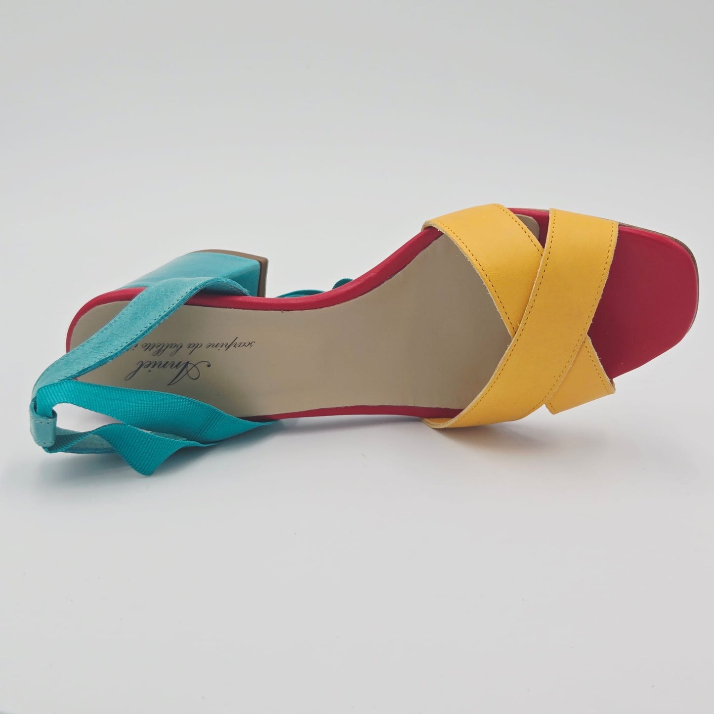 ANNIEL Sandali Donna pelle giallo