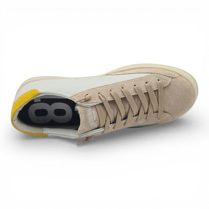 P448 John-Y Sneaker Uomo pelle bianco