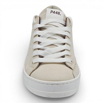 P448 F25JOHN178-W Sneaker Donna pelle scamosciata beige